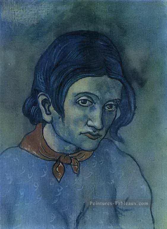 Tête d’une femme 1903 1903 Pablo Picasso Peintures à l'huile